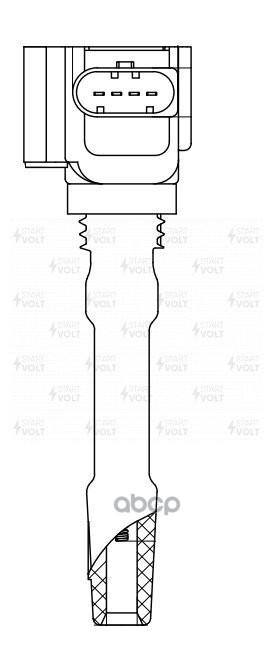Катушка зажигания для а/м Porsche Macan (14-) 3.0i/3.6i (SC 1801) STARTVOLT арт. SC1801