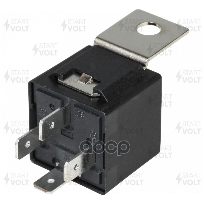 Реле защ. старт. 12V 40A 4 конт. (с кроншт.  с резист.) (SCR 0330) STARTVOLT арт. scr-0330