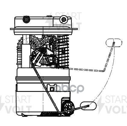 Модуль топл. насоса для а/м Лада Largus (12-) 1.6i с дв. 11189 (P3M/P4M) (SFM 0113) STARTVOLT арт. sfm-0113