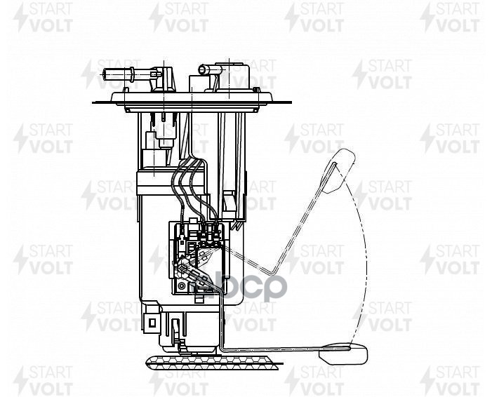 Модуль топл. насоса для а/м Hyundai Getz (02-) 1.1i/1.3i/1.4i/1.6i (SFM 0812) STARTVOLT арт. SFM0812