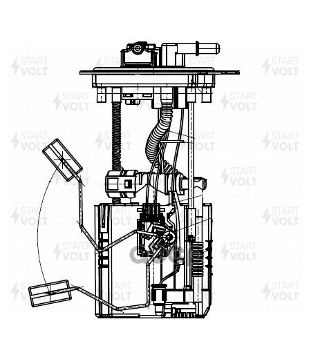 Модуль топл. насоса для а/м Nissan Teana L33 (14-) 2.5i/3.5i (SFM 1443) STARTVOLT арт. SFM1443