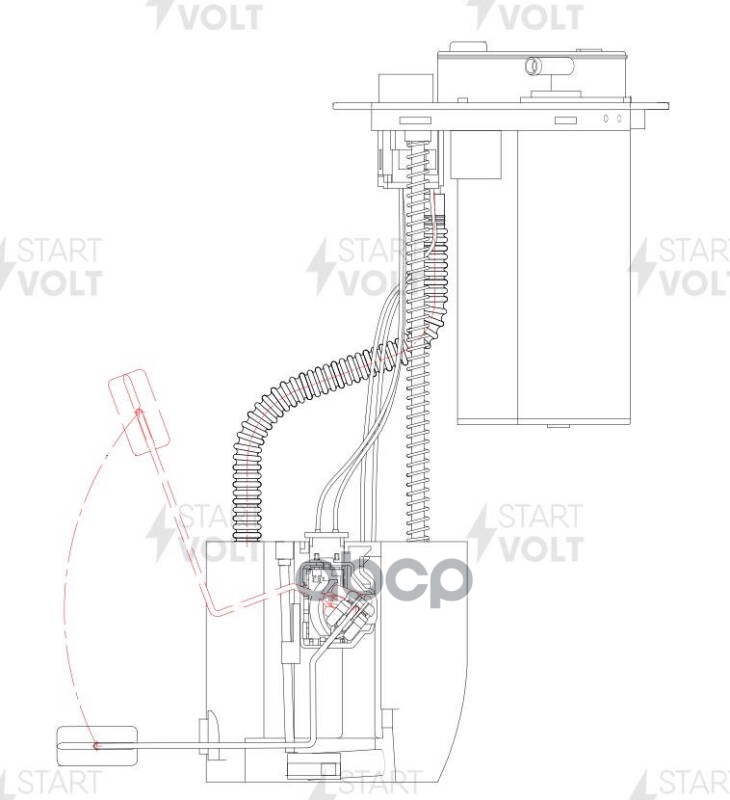 Модуль топл. насоса для а/м Toyota Yaris (05-) 1.0i/1.3i (SFM 1922) STARTVOLT арт. sfm-1922