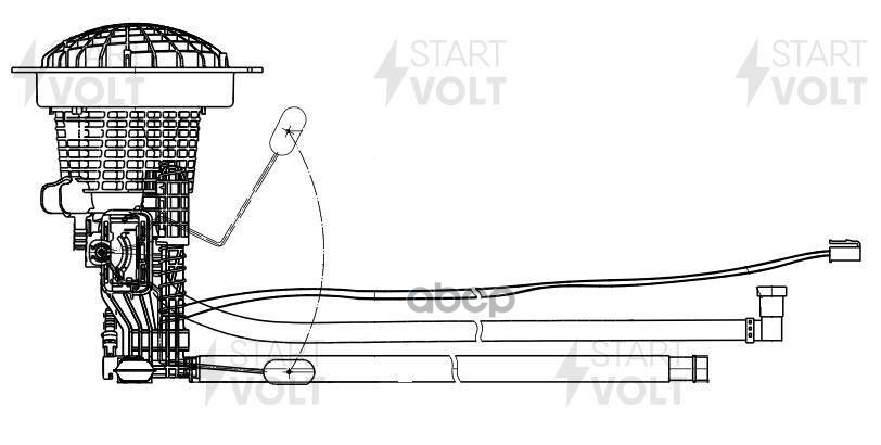 Модуль топливозаборника для а/м Mercedes-Benz M W164 (05-) 3.5i/5.0i c 09.2007 г. (SFM 2560) STARTVOLT арт. SFM2560
