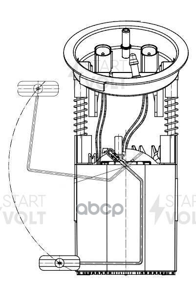 Модуль топл. насоса для а/м BMW 3 E90 (04-) 2.5i/3.0i/X1 E84 (09-) 2.0i (SFM 2600) STARTVOLT арт. SFM2600