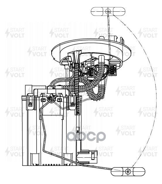 Модуль топл. насоса для а/м VAG A4 (07-) 2.0TDI 160 л./ч. (SFM 2904) STARTVOLT арт. SFM2904