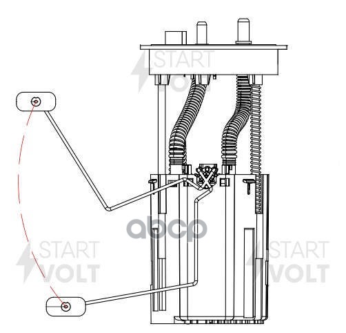 Модуль топл. насоса для а/м Geely Coolray (19-)/Atlas Pro (21-) 1.5T 160 л./ч. (SFM 3017) STARTVOLT арт. SFM3017