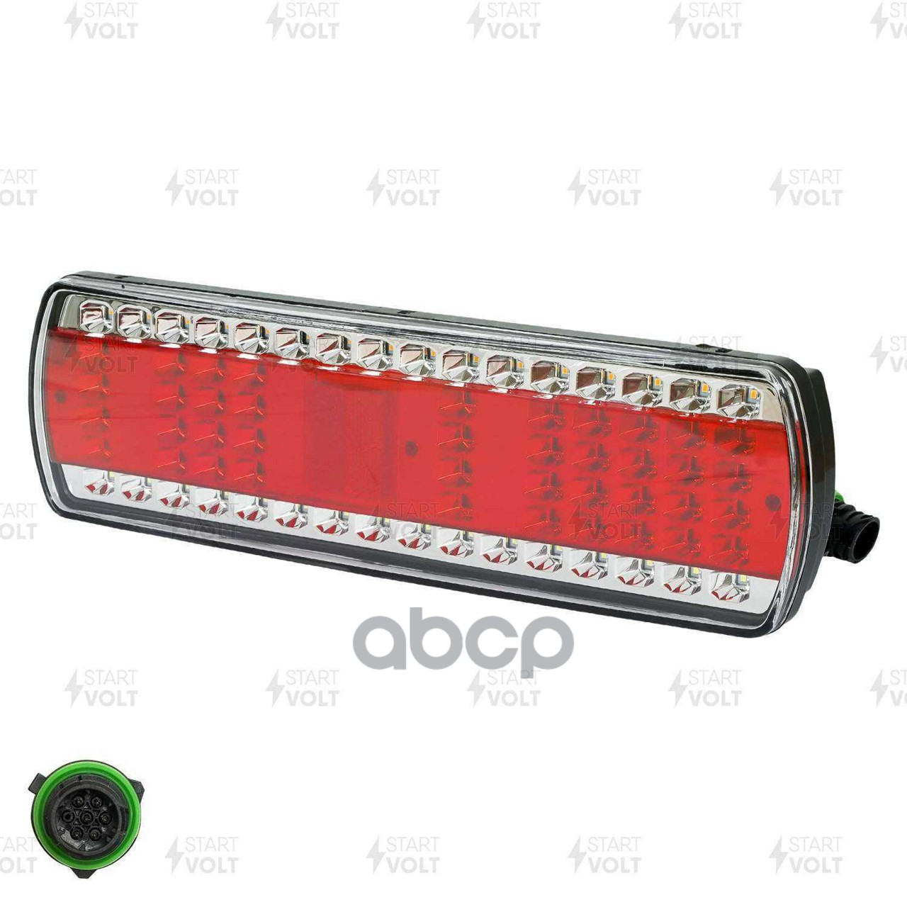 Фонарь задний для а/м КАМАЗ 5490 левый, байонет, указ.пов. сверху (светодиодн.) (STL 0701L) STARTVOLT арт. STL0701L