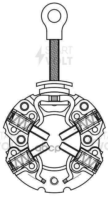 Узел щеточный стартера для а/м Hyundai Getz (02-)/Kia Picanto (04-) 1.1i (VBS 0801) STARTVOLT арт. vbs-0801