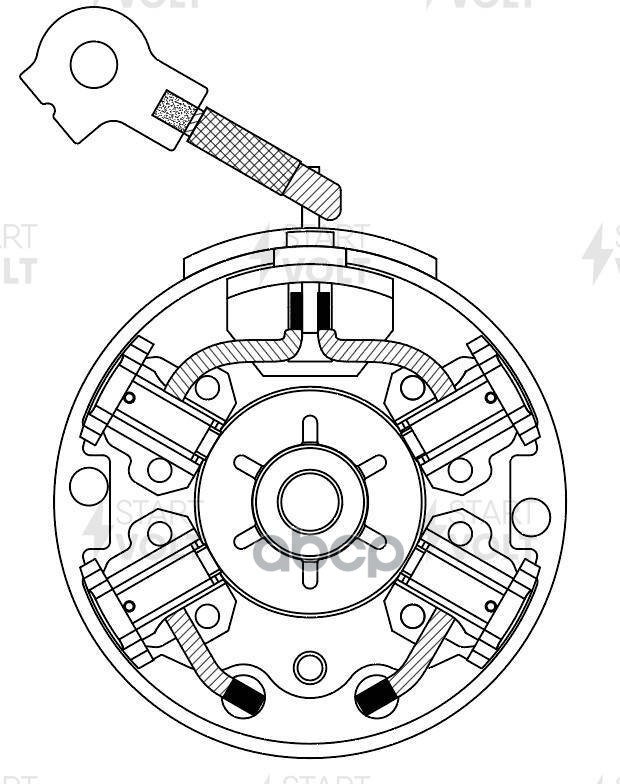 Узел щеточный стартера для а/м Hyundai Creta (16-)/Kia Optima (15-)/Seltos (19-) 2.0i (VBS 0806) STARTVOLT арт. VBS0806