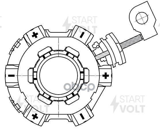 Узел щеточный стартера для а/м Ford Transit (11-) 2.2TDCi (VBS 1009) STARTVOLT арт. VBS1009