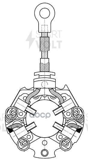 Узел щеточный стартера для а/м Mitsubishi Outlander (02-)/Galant (96-) 2.0i/2.4i (VBS 1100) STARTVOLT арт. VBS1100