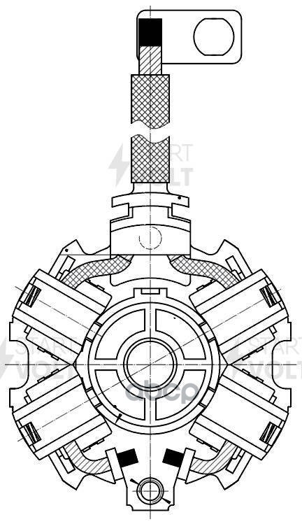 Узел щеточный стартера для а/м Nissan X-Trail T31 (07-) 2.5i/X-Trail T30 (01-) 2.0i/2.5i STARTVOLT VBS 1400 STARTVOLT арт. VB...