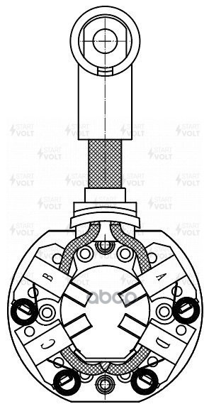 Узел щеточный стартера для а/м Honda Accord V (96-) 1.8i/2.0i/Accord VI (98-) 1.8i (VBS 2301) STARTVOLT арт. VBS2301