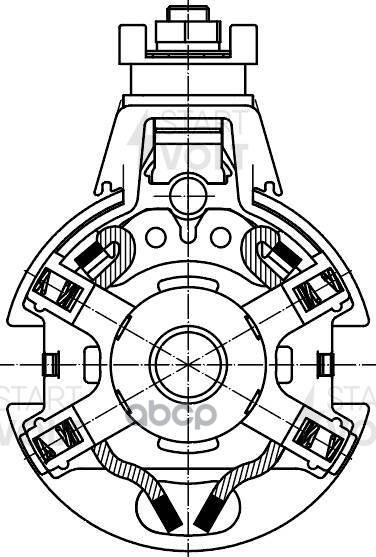 Узел щеточный стартера для а/м Honda CR-V (12-)/Crosstour (12-) 2.4i (VBS 2303) STARTVOLT арт. VBS2303