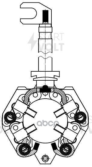 Узел щеточный стартера для а/м BMW X1 F48 (15-) 2.0D (VBS 2613) STARTVOLT арт. VBS2613