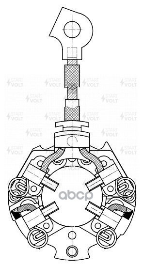 Узел щеточный стартера для а/м Haval H6 (14-) 1.5T (VBS 2718) STARTVOLT арт. VBS2718