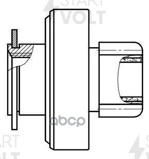 Привод стартера (бендикс) для а/м Daewoo Matiz (98-) 0.8i/Chevrolet Aveo (02-) 1.2i STARTVOLT VCS 0503 STARTVOLT арт. VCS 0503