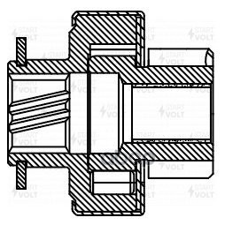 Привод стартера (бендикс) для а/м Chevrolet Captiva C100 (06-)/Opel Antara (06-) 2.0D (VCS 0507) STARTVOLT арт. vcs-0507