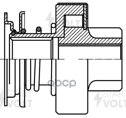 Привод стартера (бендикс) для а/м Daewoo Nexia (94-) 1.5i (тип BOSCH) (Z=9) STARTVOLT арт. VCS0517