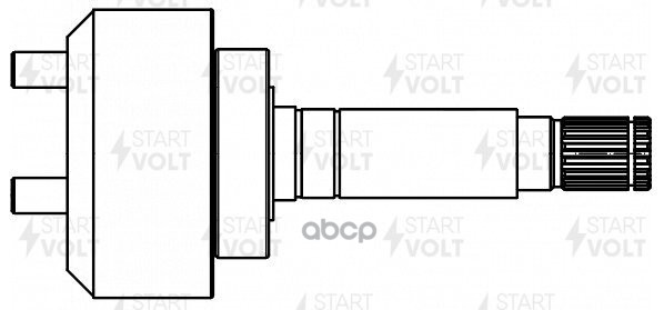 Привод стартера (бендикс) для а/м КАМАЗ с дв. Cummins ISB 6,7 (VCS 0756) STARTVOLT арт. VCS0756
