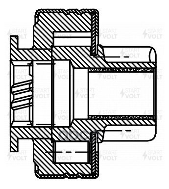 Привод стартера (бендикс) для а/м Hyundai Creta (16-)/KIA Optima (16-) 2.0i (VCS 0806) STARTVOLT арт. vcs-0806