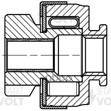 Привод стартера (бендикс) для а/м KIA Optima (10-)/Hyundai i40 (11-) 2.0i STARTVOLT VCS 0807 STARTVOLT арт. VCS 0807