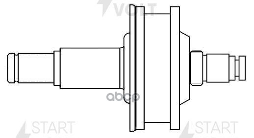 Привод стартера (бендикс) для а/м Hyundai H-1 (96-)/Terracan (01-) 2.5TD (тип Mando) (VCS 0817) STARTVOLT арт. VCS0817