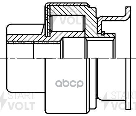 Привод стартера (бендикс) для а/м KIA Sportage I (93-) 2.0i (VCS 0818) STARTVOLT арт. VCS0818
