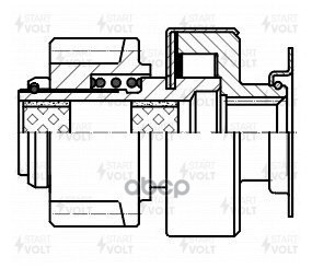 Привод стартера (бендикс) для а/м BMW X5 F15 (13-)/X6 F16 (14-) 3.0i (VCS 2619) STARTVOLT арт. VCS2619