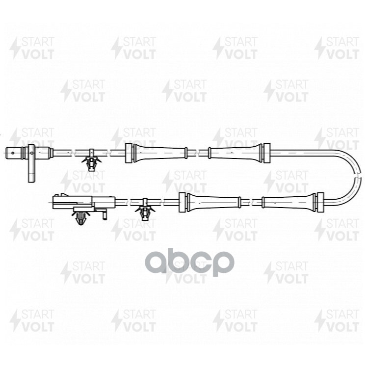 Датчик ABS для а/м Nissan Qashqai J11 (13-)(до 2016) задн. кол. 2WD (VS-ABS 1405) STARTVOLT арт. VSABS1405