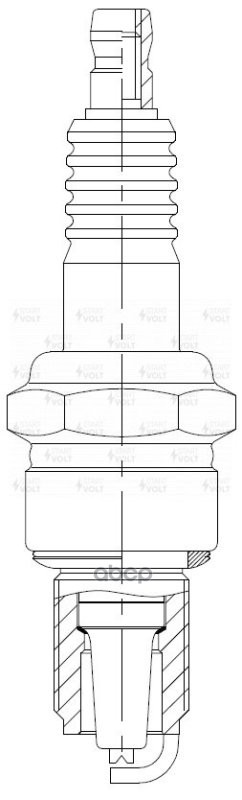 Комплект свечей зажигания для автомобилей Лада 2101-2108 карб. (зазор 0,5мм, с резистором) (4шт) STARTVOLT арт. VSP0002A