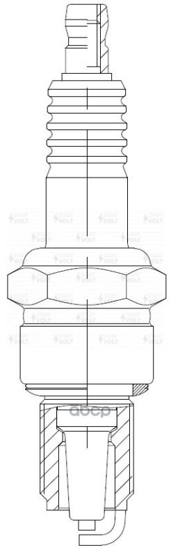 Комплект свечей зажигания для автомобилей ГАЗ/УАЗ с дв. ЗМЗ-405/406/409 (зазор 0,7мм, с резистором, STARTVOLT арт. VSP0006A
