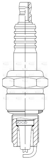 Свеча зажигания для а/м Лада 2110 инж. (зазор 1мм, с резистором) (кмпл. 4шт) (VSP 0013) STARTVOLT арт. VSP0013