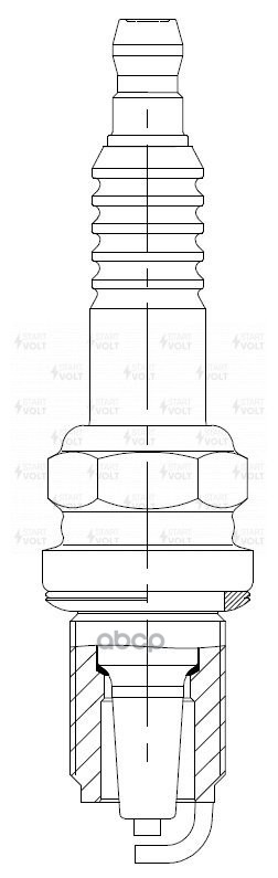 Комплект свечей зажигания для автомобилей Renault Logan (07-)/Nissan Almera G15 (12-) K4M 1.6i 16кл. STARTVOLT арт. VSP0038