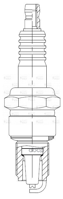 Свеча зажигания для а/м Лада 2101-2107 карб. (зазор 0,5мм) (VSP 0101) STARTVOLT арт. VSP0101