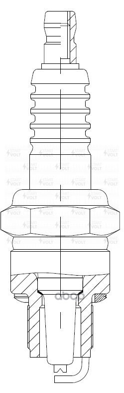 Свеча зажигания для а/м ГАЗ/УАЗ с дв. ЗМЗ-402.1/4021.1 (зазор 0 8мм) (VSP 0305) STARTVOLT арт. vsp-0305