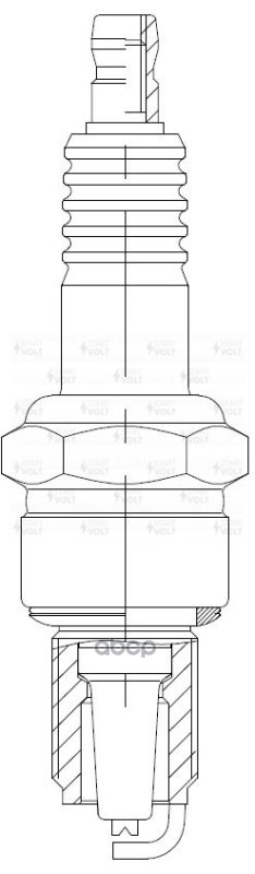 Свеча зажигания для а/м ГАЗ/УАЗ с дв. ЗМЗ-405/406/409 (зазор 0,7мм, с резистором) (VSP 0307) STARTVOLT арт. VSP0307