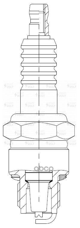 Свеча зажигания для а/м ГАЗ/УАЗ с дв. УМЗ-421 (зазор 0 7мм) (VSP 0310) STARTVOLT арт. vsp-0310