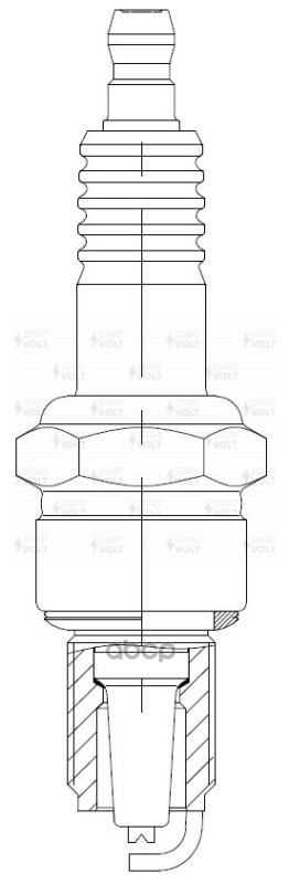 Свеча зажигания для а/м Daewoo Matiz (05-) 0.8i/1.0i (VSP 0503) STARTVOLT арт. VSP0503