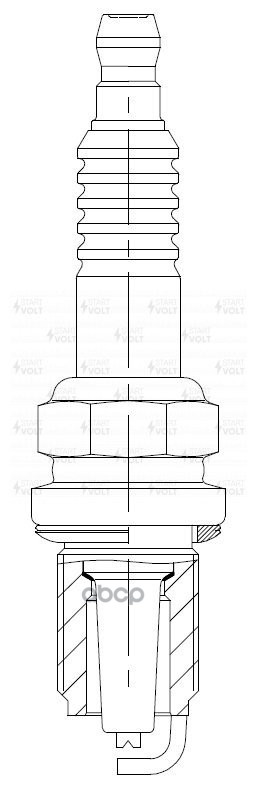 Свеча зажигания для а/м Daewoo Matiz (98-) 0.8i (VSP 0504) STARTVOLT арт. VSP0504