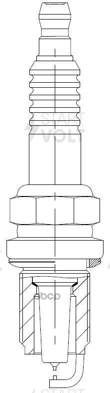 Свеча зажигания для а/м Mitsubishi Outlander II (06-) 2.4i/Lancer X (07-) 1.8i Ir+Ir (VSP 1109) STARTVOLT арт. VSP1109