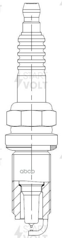 Свеча зажигания для автомобилей Mercedes-Benz C W203 (00-)/E W211 (08-) 1.8T Ir+Pt STARTVOLT арт. VSP1508