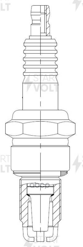 Свеча зажигания для автомобилей VAG Passat B3/B4 (88-) 1.6i/1.8i/Golf III (91-) 1.4i/1.8i STARTVOLT арт. VSP1817