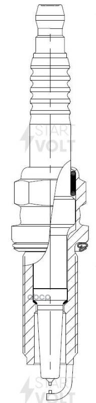 Свеча зажигания для автомобилей Toyota Corolla E15 (06-) 1.6i/Rav 4 (12-) 2.0i Ir+Ir STARTVOLT арт. VSP1913