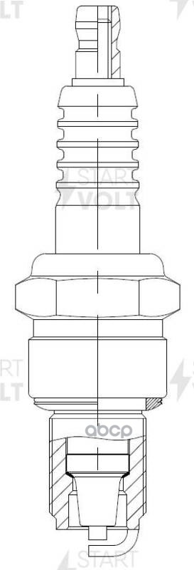 Свеча зажигания для мототехники Yamaha/Acrctic Cat/Polaris/Bombardier ан. BR9ES STARTVOLT арт. VSP3501