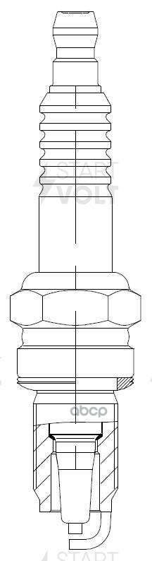 Свеча Зажигания Для М,Т Evinrude,Jonson,Mercury Ан. Dcpr7e Vsp3508 STARTVOLT арт. VSP3508