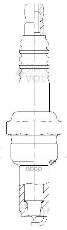 Свеча зажигания для мотоциклов Kawasaki ан. CR9EIX Ir  Ir STARTVOLT арт. VSP3510