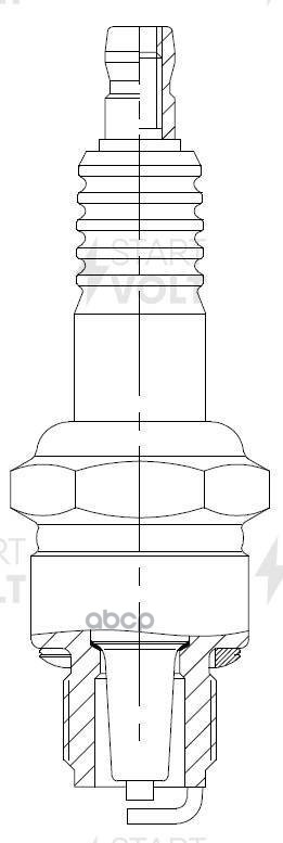 Свеча зажигания для мототехники Honda/Yamaha ан. BR6HS STARTVOLT арт. VSP3513