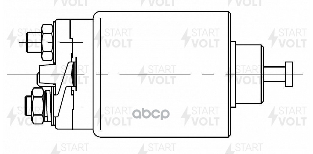 Реле втягивающее стартера для а/м Dodge Neon (99-) 2.0i/Chrysler PT Cruiser (00-) 2.4i (VSR 0304) STARTVOLT арт. vsr-0304