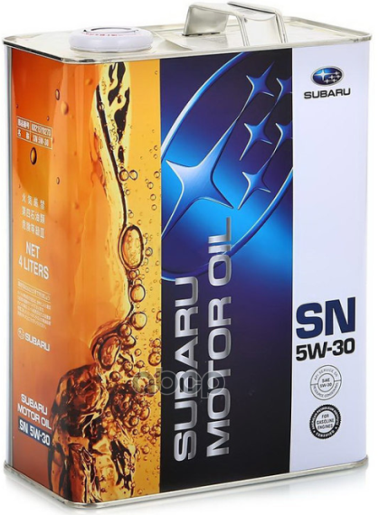 Масло моторное синтетическое 5W30 SN 4л SUBARU арт. FIG62166T4L
